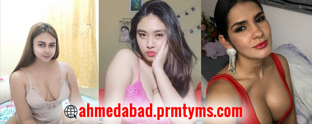 Ahmedabad escort girls in sexy outfits promoting adult services